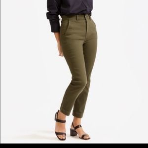 Everlane The Slim Leg Crop - NWT Lunar Green
